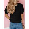 imageDokotoo Short Sleeve Top for Women 2024 Casual Lightweight Crochet Cardigan Short Sleeve Crop Tops Fashion V Neck HollowOut Shrug Bolero Button Down Shirts Large