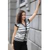 imageDokotoo Sweater Vest Women Striped V Neck Button Vest for Women Vest Top Spring Cardigan Sweaters for Women 2025Black