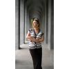 imageDokotoo Sweater Vest Women Striped V Neck Button Vest for Women Vest Top Spring Cardigan Sweaters for Women 2025Blue
