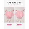 imageDokotoo Women Blouses Dressy Casual 34 Length Sleeve Womens Tops Boat Neck Batwing Dolman TopPeach Blossom