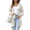 imageDokotoo Womens 2025 Fashion Casual Open Front Long Sleeve Chunky Cable Knit Cardigan Sweaters Outerwear Jacket Coats