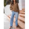 imageDokotoo Womens Blouses Tops for Women Trendy V Neck Smocked Blouses for Women Dressy Casual Long Sleeve Shirts for WomenKhaki