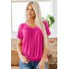 imageDokotoo Womens Casual Summer T Shirts Short Sleeve V Neck Tops TshirtsRose