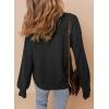 imageDokotoo Womens Casual V Neck Sweaters Long Sleeve Pullover Sweater Knit Jumper TopsBlack