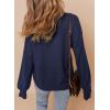 imageDokotoo Womens Casual V Neck Sweaters Long Sleeve Pullover Sweater Knit Jumper TopsBlue