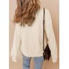 imageDokotoo Womens Casual V Neck Sweaters Long Sleeve Pullover Sweater Knit Jumper TopsWhite