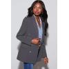 imageDokotoo Womens Double Breasted Blazer Jackets Casual Blazers Open Front Long Sleeve Lapel Collar Work Office Jackets BlazerCarbon Grey