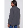 imageDokotoo Womens Double Breasted Blazer Jackets Casual Blazers Open Front Long Sleeve Lapel Collar Work Office Jackets BlazerCarbon Grey