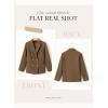 imageDokotoo Womens Double Breasted Blazer Jackets Casual Blazers Open Front Long Sleeve Lapel Collar Work Office Jackets BlazerDesert Palm