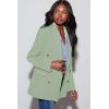 imageDokotoo Womens Double Breasted Blazer Jackets Casual Blazers Open Front Long Sleeve Lapel Collar Work Office Jackets BlazerLaurel Green