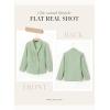 imageDokotoo Womens Double Breasted Blazer Jackets Casual Blazers Open Front Long Sleeve Lapel Collar Work Office Jackets BlazerLaurel Green