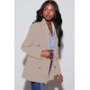 imageDokotoo Womens Double Breasted Blazer Jackets Casual Blazers Open Front Long Sleeve Lapel Collar Work Office Jackets BlazerOatmeal