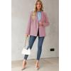 imageDokotoo Womens Double Breasted Blazer Jackets Casual Blazers Open Front Long Sleeve Lapel Collar Work Office Jackets BlazerRose Tan