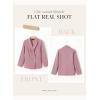 imageDokotoo Womens Double Breasted Blazer Jackets Casual Blazers Open Front Long Sleeve Lapel Collar Work Office Jackets BlazerRose Tan