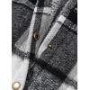 imageDokotoo Womens Flannel Hooded Plaid 2025 Shacket Thick Coat Winter Coat for Warmth Button down Warm and Fuzzy Fleece JacketBlack