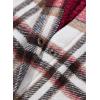 imageDokotoo Womens Flannel Hooded Plaid 2025 Shacket Thick Coat Winter Coat for Warmth Button down Warm and Fuzzy Fleece JacketFiery Red