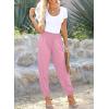 imageDokotoo Womens High Waisted Casual Loose Carrot Flowy Yoga Pants Trousers with Pockets