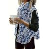 imageDokotoo Womens Quilted Vest Lightweight Button Down Cropped Puffer Vest Winter Padded Gilet Jacket with PocketsSky Blue