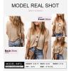 imageDokotoo Womens Summer Tops 2025 Waffle Knit Button Down Shirts Casual V Neck Short Sleeve Shacket Jacket Dressy BlousesBrown