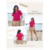 imageDokotoo Womens Summer Tops 2025 Waffle Knit Button Down Shirts Casual V Neck Short Sleeve Shacket Jacket Dressy BlousesRed