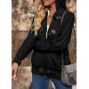 imageDokotoo Womens Sweaters Winter Hooded Cardigans Button Up Cable Knit Coats Jackets Outerwear with PocketsBlack