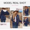 imageDokotoo Womens Sweaters Winter Hooded Cardigans Button Up Cable Knit Coats Jackets Outerwear with PocketsBlue 2