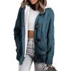 imageDokotoo Womens Sweaters Winter Hooded Cardigans Button Up Cable Knit Coats Jackets Outerwear with PocketsBlue 3