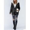 imageDokotoo Womens Sweaters Winter Hooded Cardigans Button Up Cable Knit Coats Jackets Outerwear with PocketsGray 2