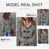 imageDokotoo Womens Sweaters Winter Hooded Cardigans Button Up Cable Knit Coats Jackets Outerwear with PocketsGray