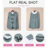 imageDokotoo Womens Sweaters Winter Hooded Cardigans Button Up Cable Knit Coats Jackets Outerwear with PocketsGreen 4