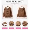 imageDokotoo Womens Sweaters Winter Hooded Cardigans Button Up Cable Knit Coats Jackets Outerwear with PocketsKhaki