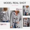 imageDokotoo Womens Sweaters Winter Hooded Cardigans Button Up Cable Knit Coats Jackets Outerwear with PocketsLight Gray