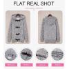 imageDokotoo Womens Sweaters Winter Hooded Cardigans Button Up Cable Knit Coats Jackets Outerwear with PocketsLight Gray
