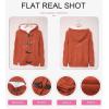 imageDokotoo Womens Sweaters Winter Hooded Cardigans Button Up Cable Knit Coats Jackets Outerwear with PocketsOrange
