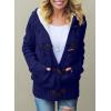 imageDokotoo Womens Sweaters Winter Hooded Cardigans Button Up Cable Knit Coats Jackets Outerwear with PocketsRoyal Blue
