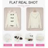 imageDokotoo Womens Sweaters Winter Hooded Cardigans Button Up Cable Knit Coats Jackets Outerwear with PocketsWhite