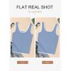 imageDokotoo Womens Tank Tops 2025 Summer Casual Sleeveless Scoop Neck Ribbed Knit Color Block Slim Fitted Cami Tee ShirtsSky Blue