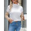 imageDokotoo Womens Turtleneck Sweaters Casual Long Sleeve Color Block Side Slit Pullover Knit Jumper TopsWhite