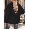 imageDokotoo Womens Winter Casual Quilted Jackets Long Sleeve Button Down Puffer Jacket Padded Outerwear CoatsBlack
