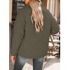 imageDokotoo Womens Winter Casual Quilted Jackets Long Sleeve Button Down Puffer Jacket Padded Outerwear CoatsMoss Green
