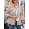 imageDokotoo Womens Winter Quilted Jackets Long Sleeve Button Down Diamond Puffer Jacket Outerwear Coats with PocketsJet Stream