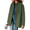 imageDokotoo Casual Quilted Jackets for Women Button Down Collared Long Sleeve Shirts Fall Jackets with Pockets 2025Green Bay