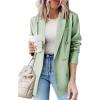 imageDokotoo Womens Double Breasted Blazer Jackets Casual Blazers Open Front Long Sleeve Lapel Collar Work Office Jackets BlazerLaurel Green