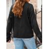 imageDokotoo Cardigan Sweaters for Women Casual Open Front Long Sleeve Button Down Knit Outwear Stand Collar Fall Fashion 2024Black