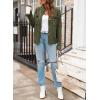 imageDokotoo Cardigan Sweaters for Women Casual Open Front Long Sleeve Button Down Knit Outwear Stand Collar Fall Fashion 2024Green
