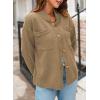 imageDokotoo Cardigan Sweaters for Women Casual Open Front Long Sleeve Button Down Knit Outwear Stand Collar Fall Fashion 2024Khaki