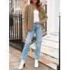 imageDokotoo Cardigan Sweaters for Women Casual Open Front Long Sleeve Button Down Knit Outwear Stand Collar Fall Fashion 2024Khaki