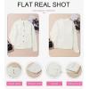 imageDokotoo Cardigan Sweaters for Women Casual Open Front Long Sleeve Button Down Knit Outwear Stand Collar Fall Fashion 2024White