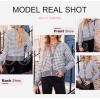 imageDokotoo Cardigan Sweaters for Women V Neck Button Down Long Sleeve Plaid Knit Cardigans Sweater TopsGray
