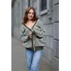 imageDokotoo Fall Clothes for Women 2024 Oversized Knit Womens Cardigans Classy Color Block Open Front Button Down Green XX Large